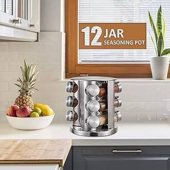 Masala Jar 12 Pcs Container/Metal Body - image 4