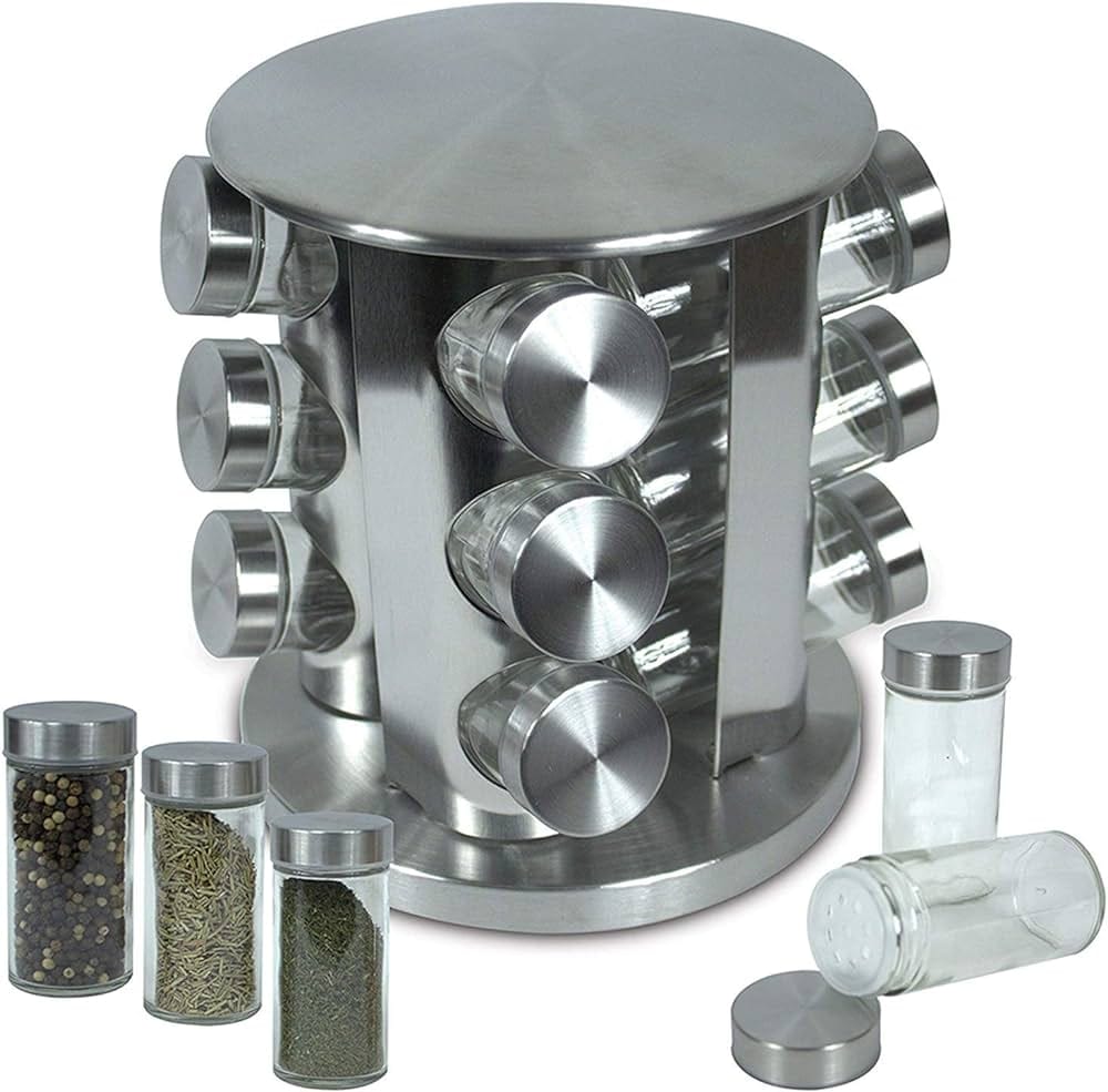 Masala Jar 12 Pcs Container/Metal Body - image 5