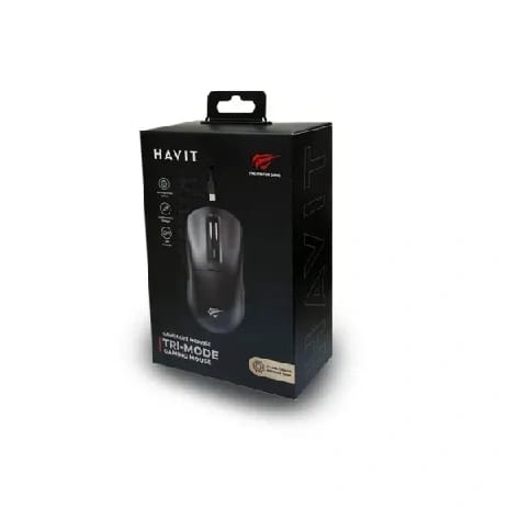 HAVIT MS969SE TRI-MODE WIRED/WIRELESS/BLUETOOTH GAMING MOUSE BLACK / WHITE - image 3