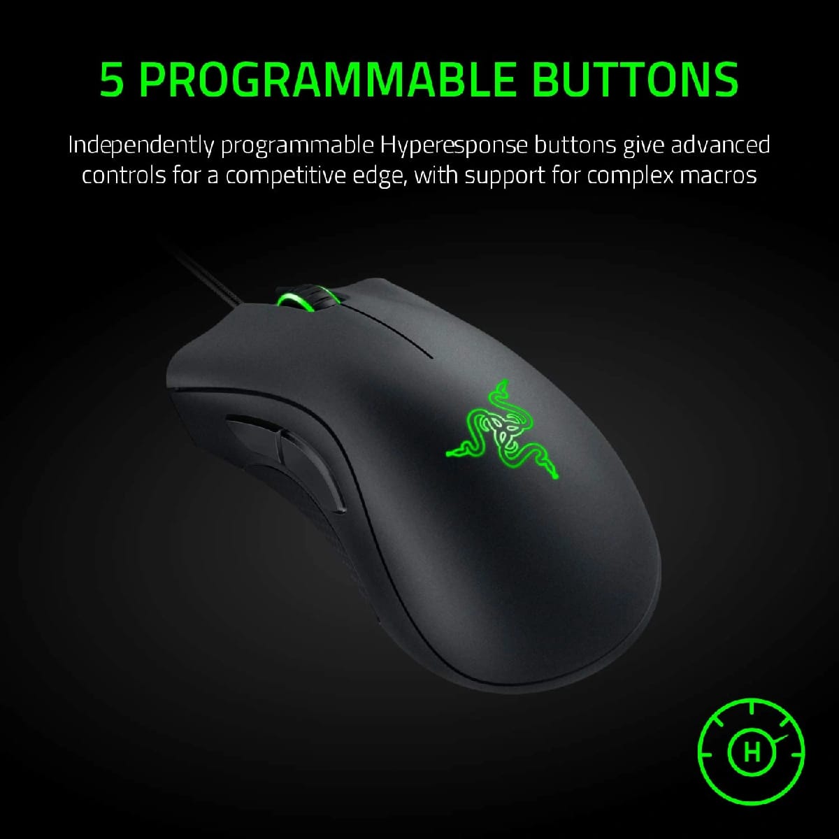 Razer Death Adder Essential 6400 DPI Gaming Mouse - Black Edition - image 2