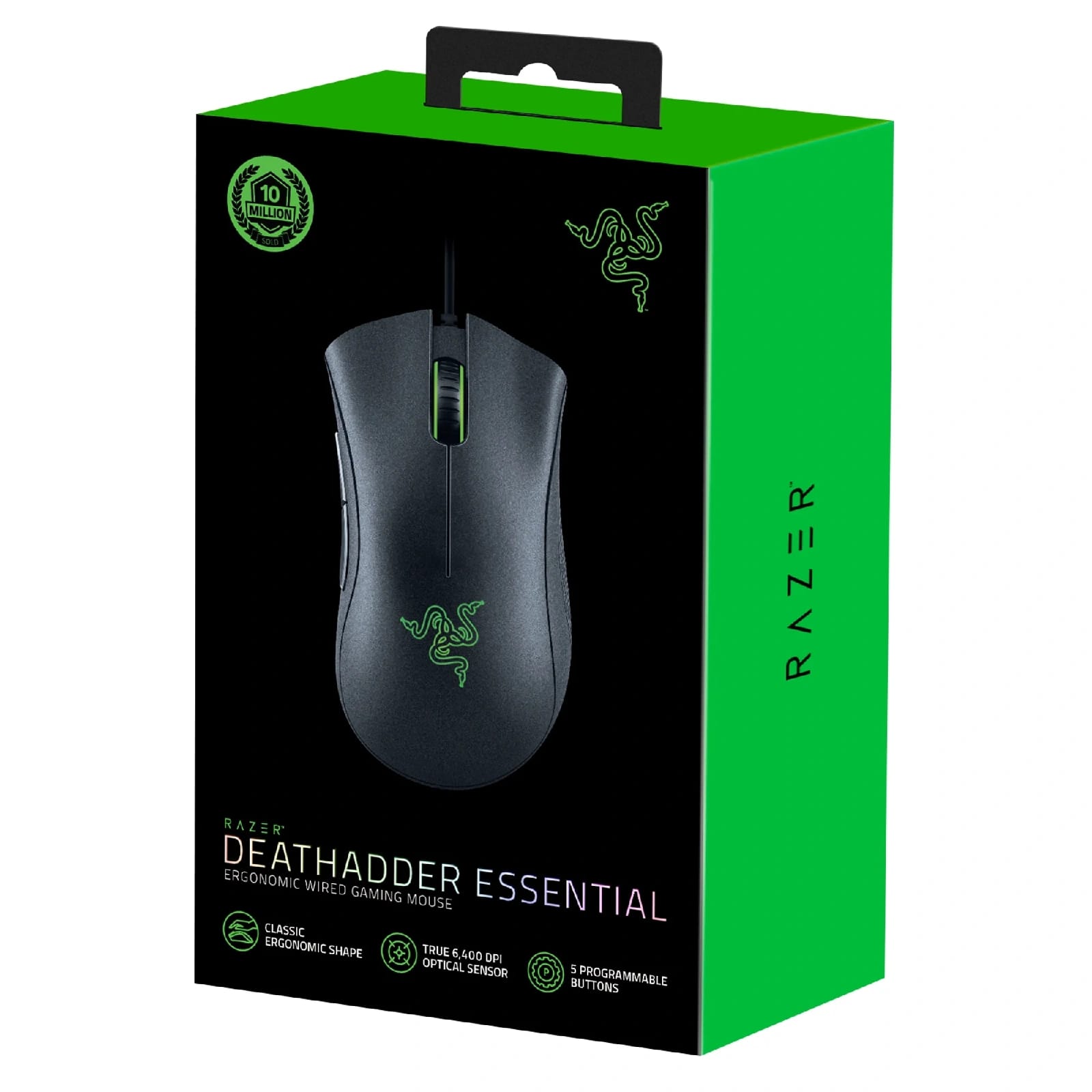 Razer Death Adder Essential 6400 DPI Gaming Mouse - Black Edition - image 1