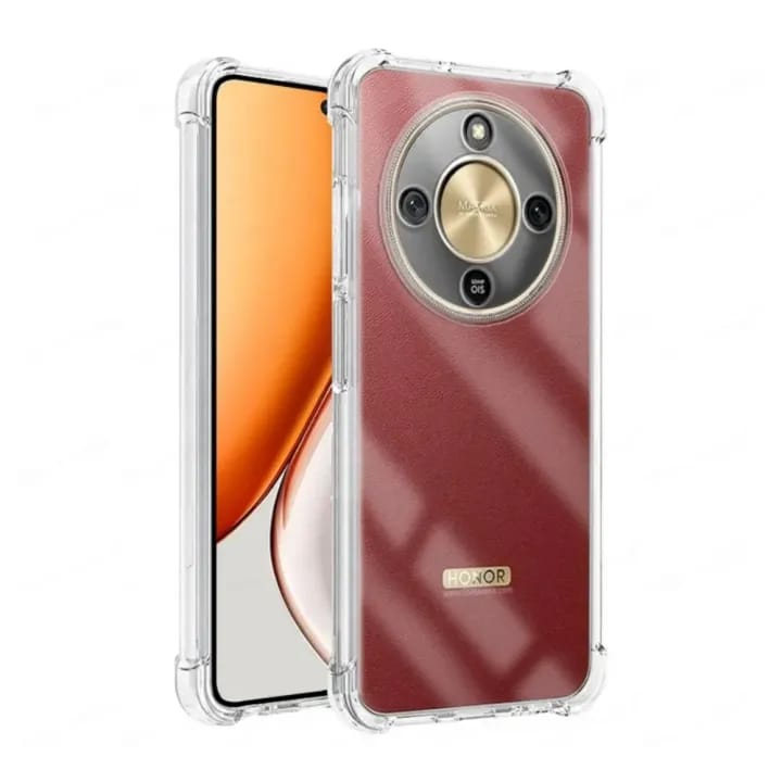 Cover for HONOR X9d 5G PC + TPU Clear Transparent Raised Edges Shockproof Protective Phone Bumper Case (Transparent) Honor X 9 D - image 1
