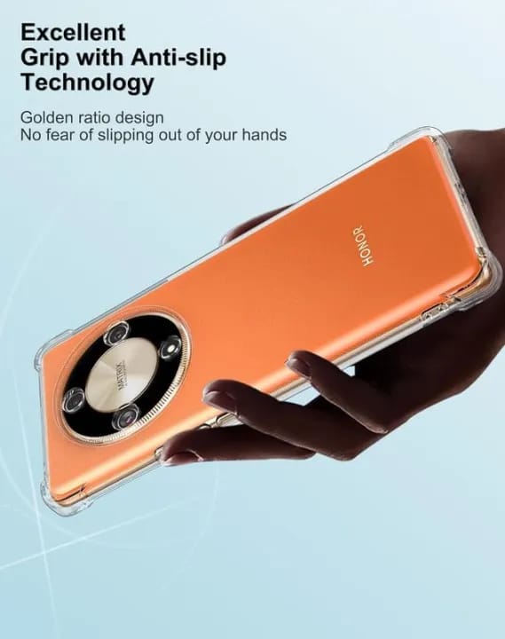 Cover for HONOR X9d 5G PC + TPU Clear Transparent Raised Edges Shockproof Protective Phone Bumper Case (Transparent) Honor X 9 D - image 4