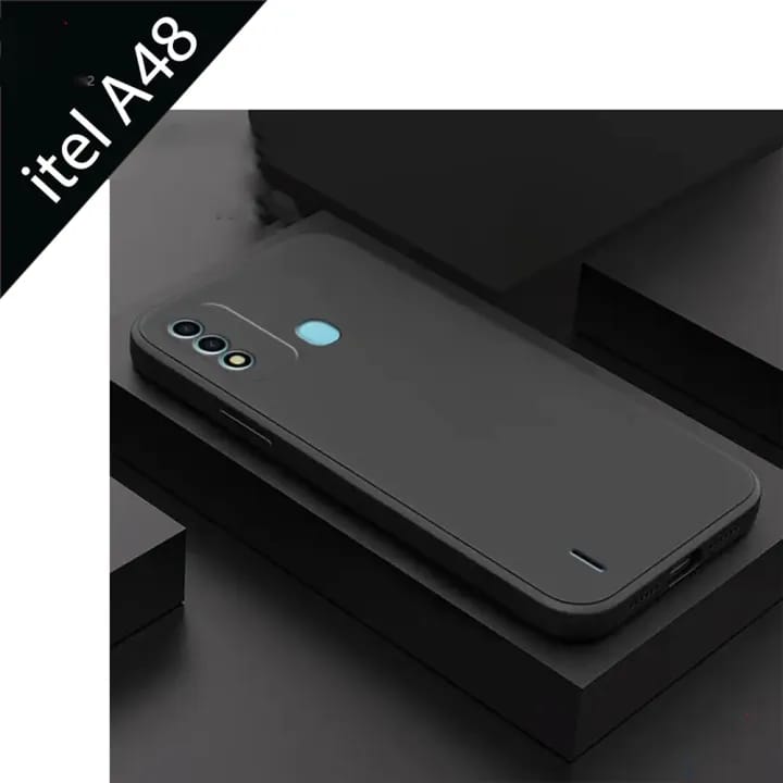 Case for Itel A48 - Silicone Microfiber Inside | 360 Degree Camera Protection Bump Back Phone Cover - image 1