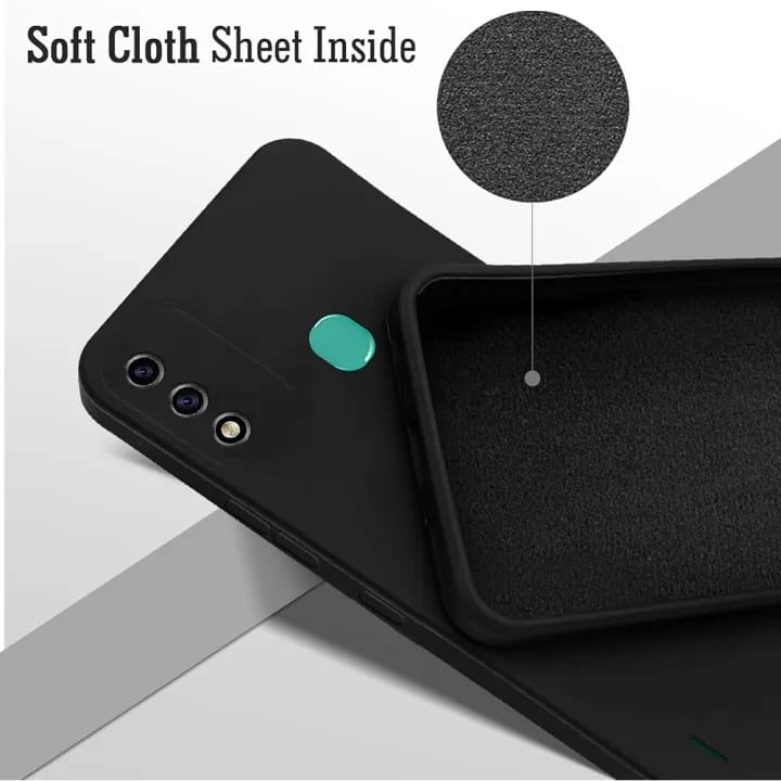Case for Itel A48 - Silicone Microfiber Inside | 360 Degree Camera Protection Bump Back Phone Cover - image 3