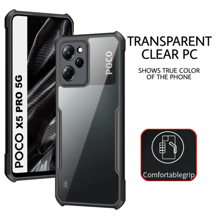 Xundd case for Xiaomi Poco X5 Pro 5G - Transparent Mobile Back Cover Air-bag Shockproof Protective Shell - image 4
