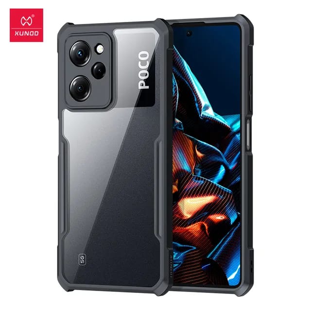 Xundd case for Xiaomi Poco X5 Pro 5G - Transparent Mobile Back Cover Air-bag Shockproof Protective Shell - image 2