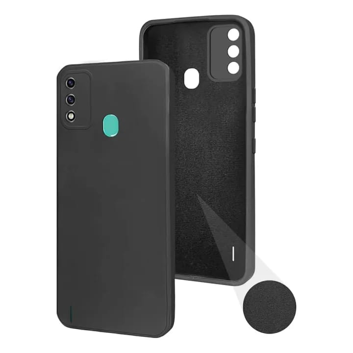Case for Itel A48 - Silicone Microfiber Inside | 360 Degree Camera Protection Bump Back Phone Cover - image 2