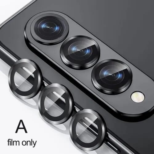 Camera lens for Samsung Galaxy Z Fold 4 Alloy Ring Protector Lens Glass Film Locator - image 4