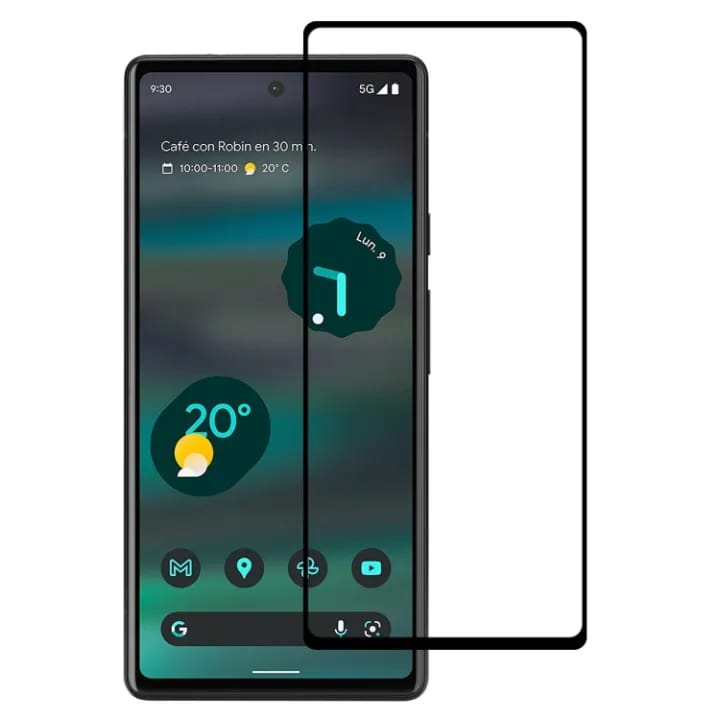 Full Glass for Google Pixel 8a Full Glue Full Cover Screen Protector Tempered Film - 1 pc - image 1