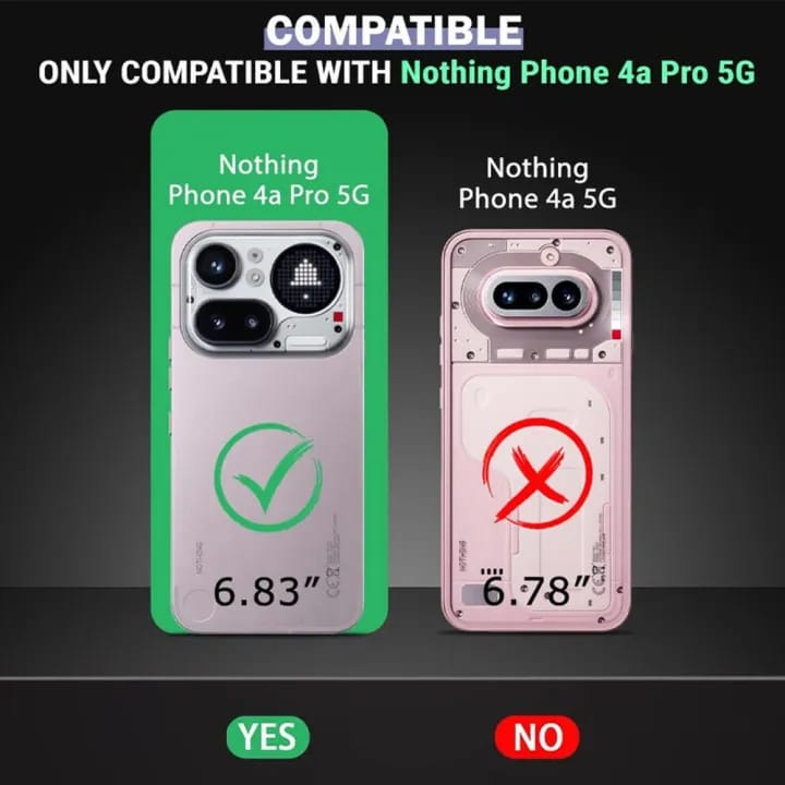 Only for Nothing Phone 4A Pro 5G Phone Case - Bumper Back Hard Transparent Clear Shockproof TPU Phone Cover - Mero Deals - image 2