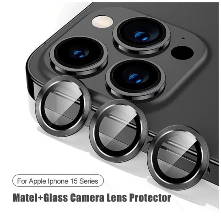 Ring Camera Protector For iPhone 15 Pro Max | 3D Curved Tempered Glass Metal Rear Lens Film Protect Cap | - image 4