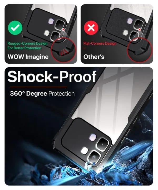 Only for Infinix Note Edge 5G Phone Case - Bumper Back Hard Transparent Clear Shockproof TPU Phone Cover Motorola - Mero Deals - image 2