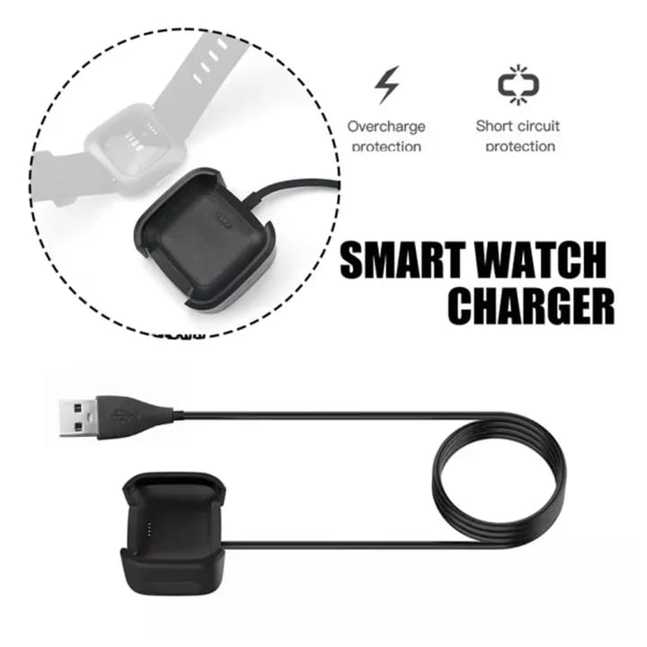 Charger for Fitbit Versa 2, Replacement Charging Cable Dock Cradle with USB Cord for Fitbit Versa2 Smartwatch (not for Fitbit Versa 1/SE/Lite) - image 1