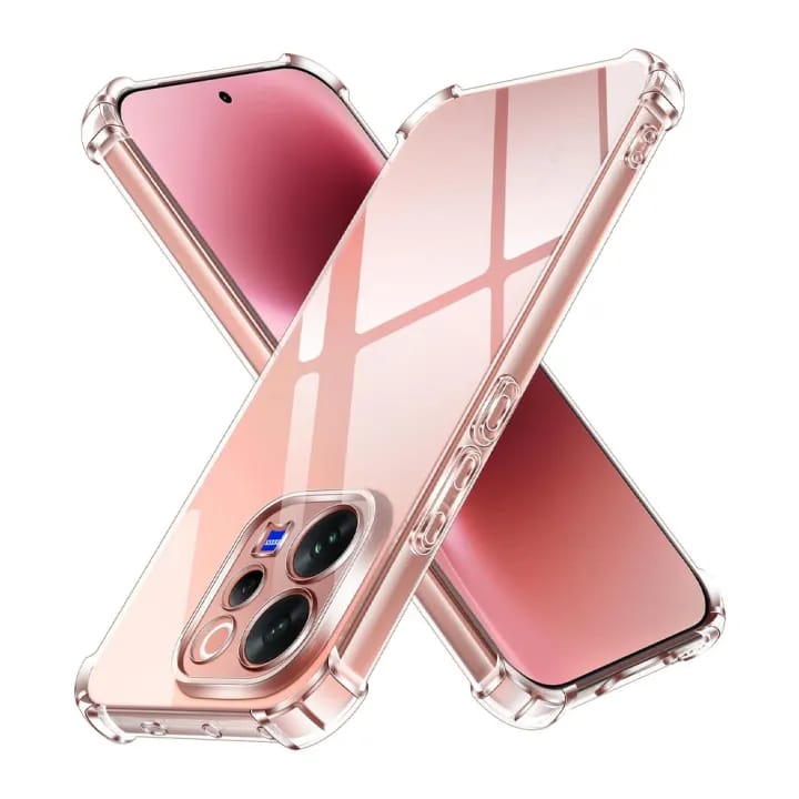 Case for Vivo V70/ V70 Elite - Clear Transparent Soft Shockproof Airbag Crystal Phone Back Cover - image 1