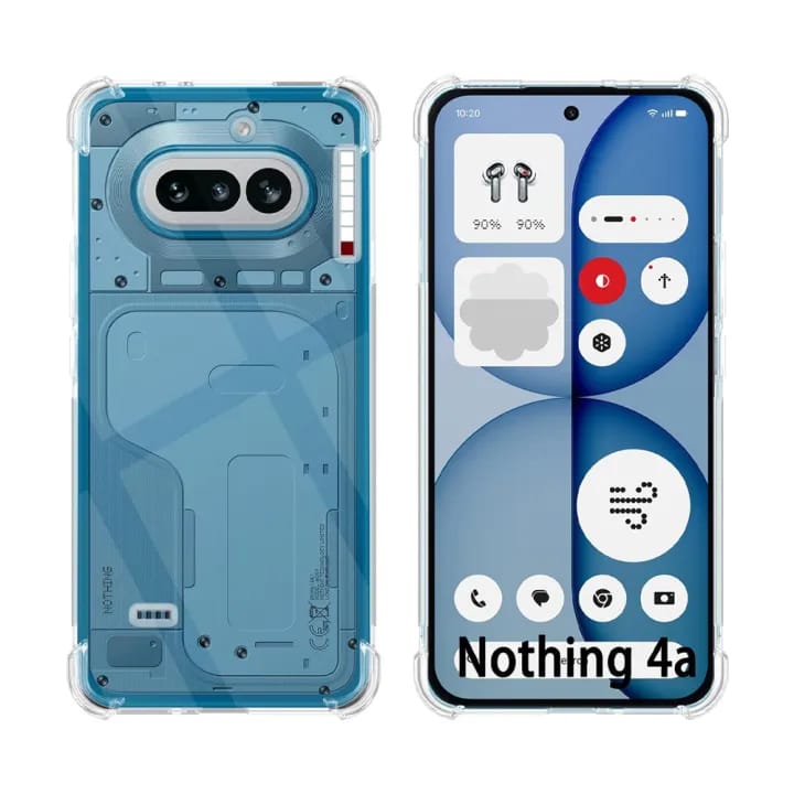 Case for Nothing Phone 4a 5G - Clear Transparent Soft Shockproof Airbag Crystal Phone Back Cover - image 1