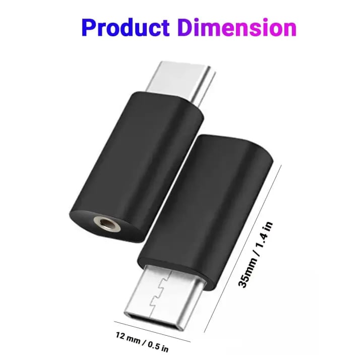 Type C to 3.5 mm Jack Audio Connector, Noise Cancelling Headphones Jack Converter Audio Adapter without Wire - image 4