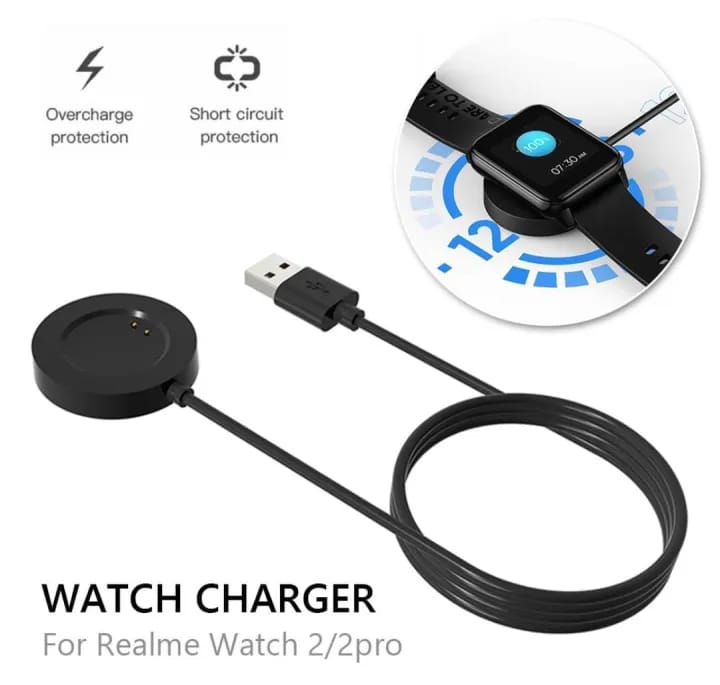 For Realme Smart Watch 2 / 2 Pro Magnetic USB Charger Replacement Charging Cord Cable - image 3