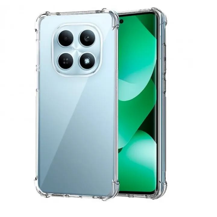 Cover for Redmi Note 15 / Pro / Pro Plus 4G/5G PC + TPU Clear Transparent Raised Edges Shockproof Protective Phone Bumper Case (Transparent) - image 5