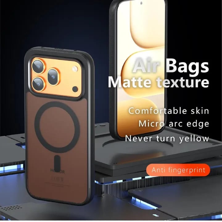 Case for HONOR 600 / Pro 5G 2026 - Magsafe Acrylic Matte Shockproof Skin Friendly Feel Full Cover, Drop-proof - image 4