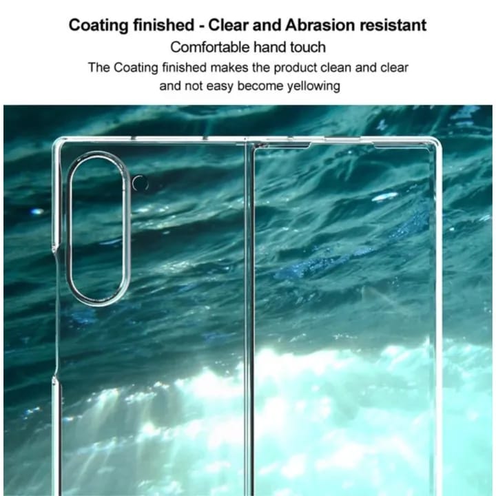 Case for Samsung Galaxy Z Fold 4 5G - Transparent Cristal Hard Shell Cover - Non-Yellowing Fold4 - image 5