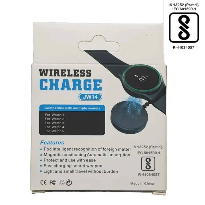 JW-14 Charger Compatible with Samsung Galaxy Watch Active 1/2, Galaxy Watch 3/4/5/6, 1M USB Charging Cable, Smartwatch Accessories, Black - image 3