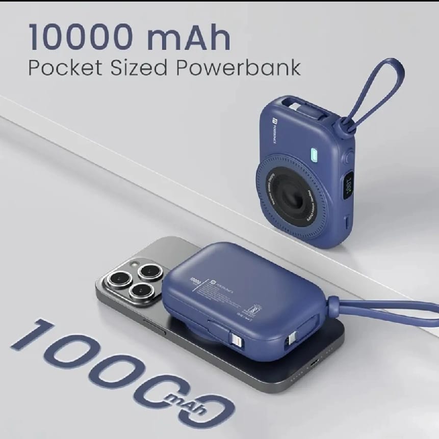Wireless Charging | 22.5W Type C PD Output | In Built Type C & 8 Pin Cable | LED Display - image 4