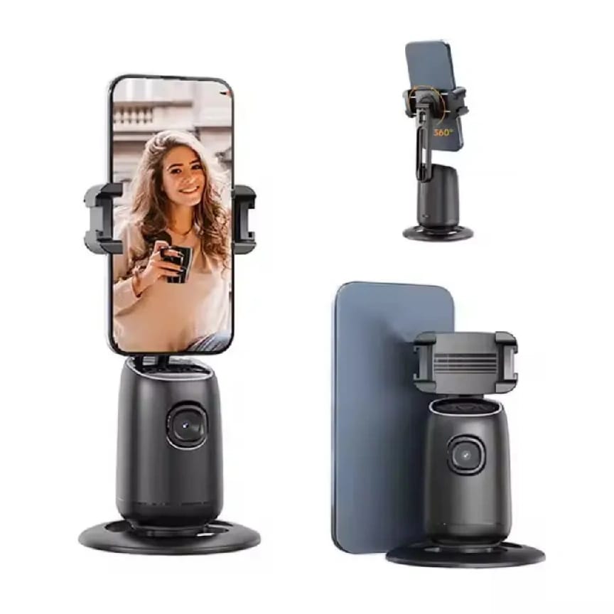 Home Use Vlog Live Stream Al Auto Face Tracking Phone Holder Flexible 360 Degree Motion Tracker - image 1