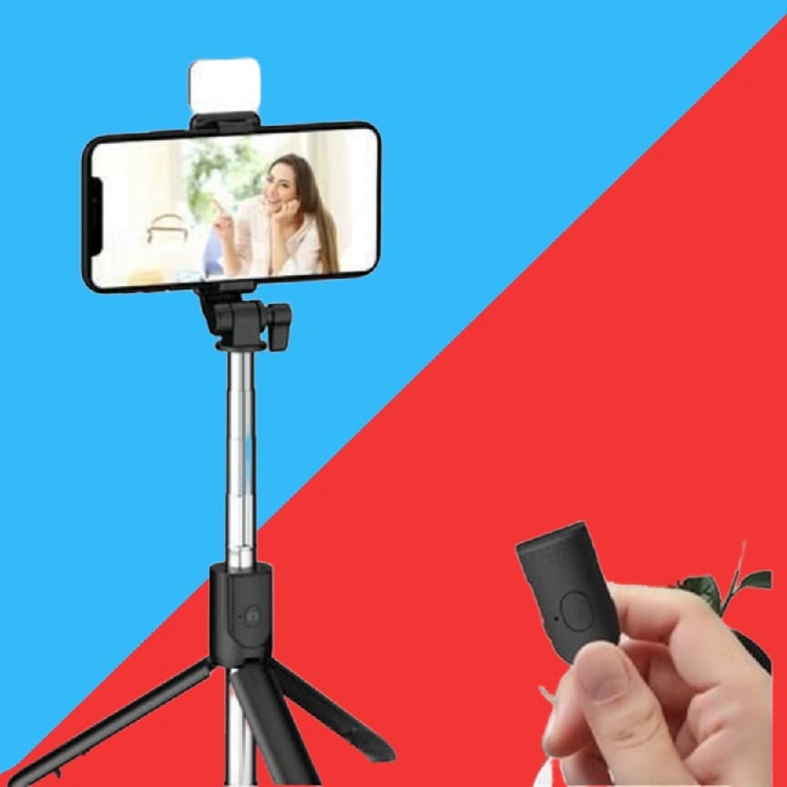 Selfie Stick Phone Tripod Bluetooth Remote Extendable Monopod Selfie Stick - image 2