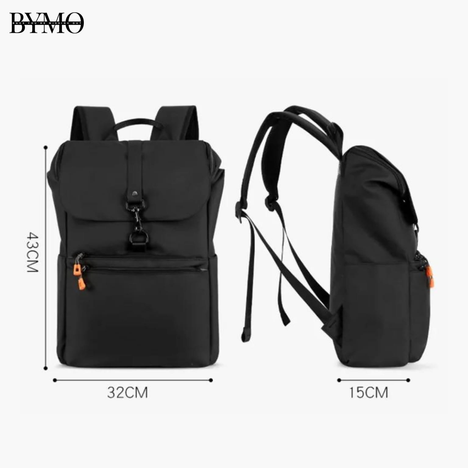 BYMO - Zipper Lock-Top Backpack - image 4