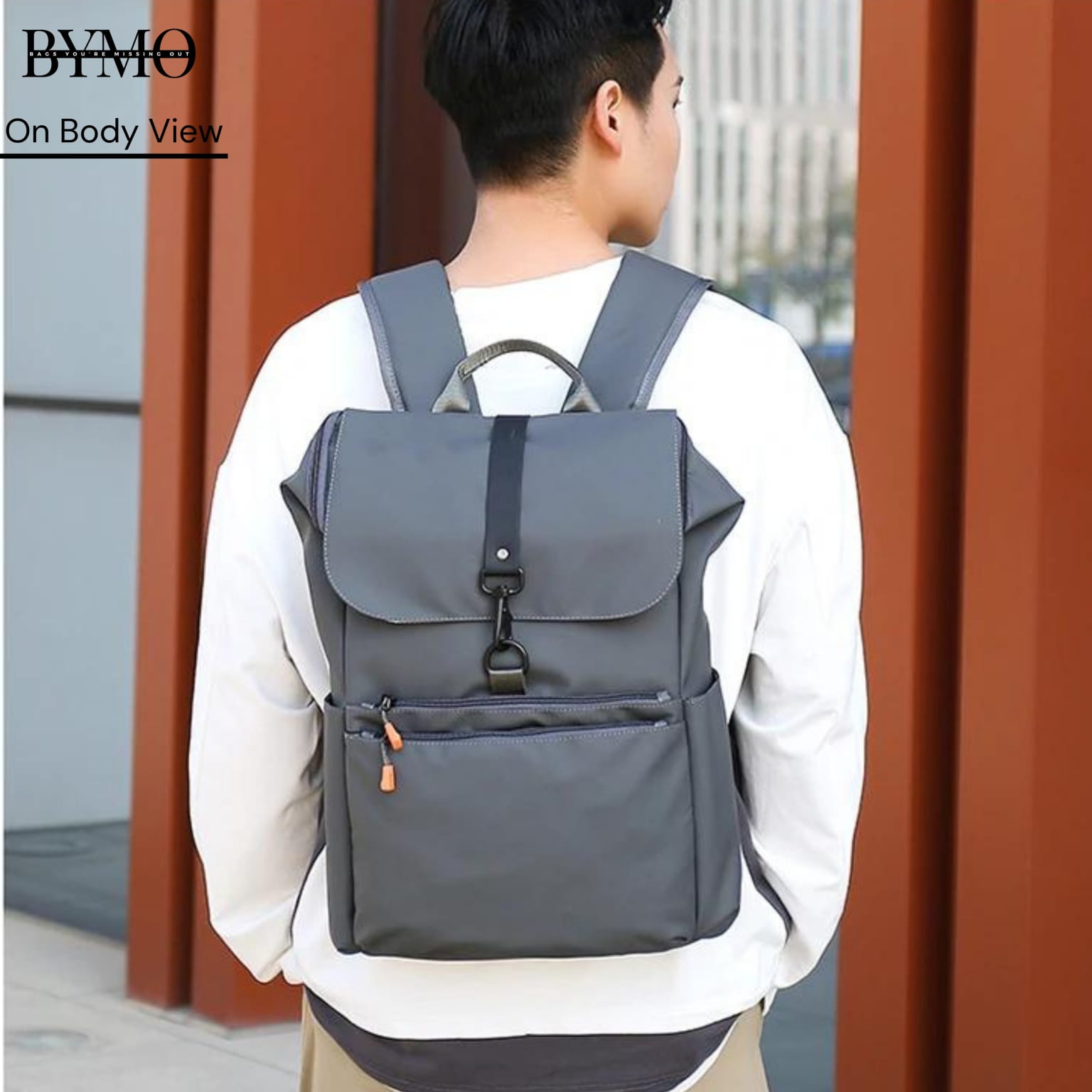 BYMO - Zipper Lock-Top Backpack - image 5