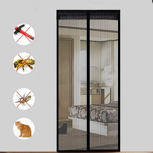 Hand Free Magic Mesh Anti-Mosquito Screen Door Curtain - image 1