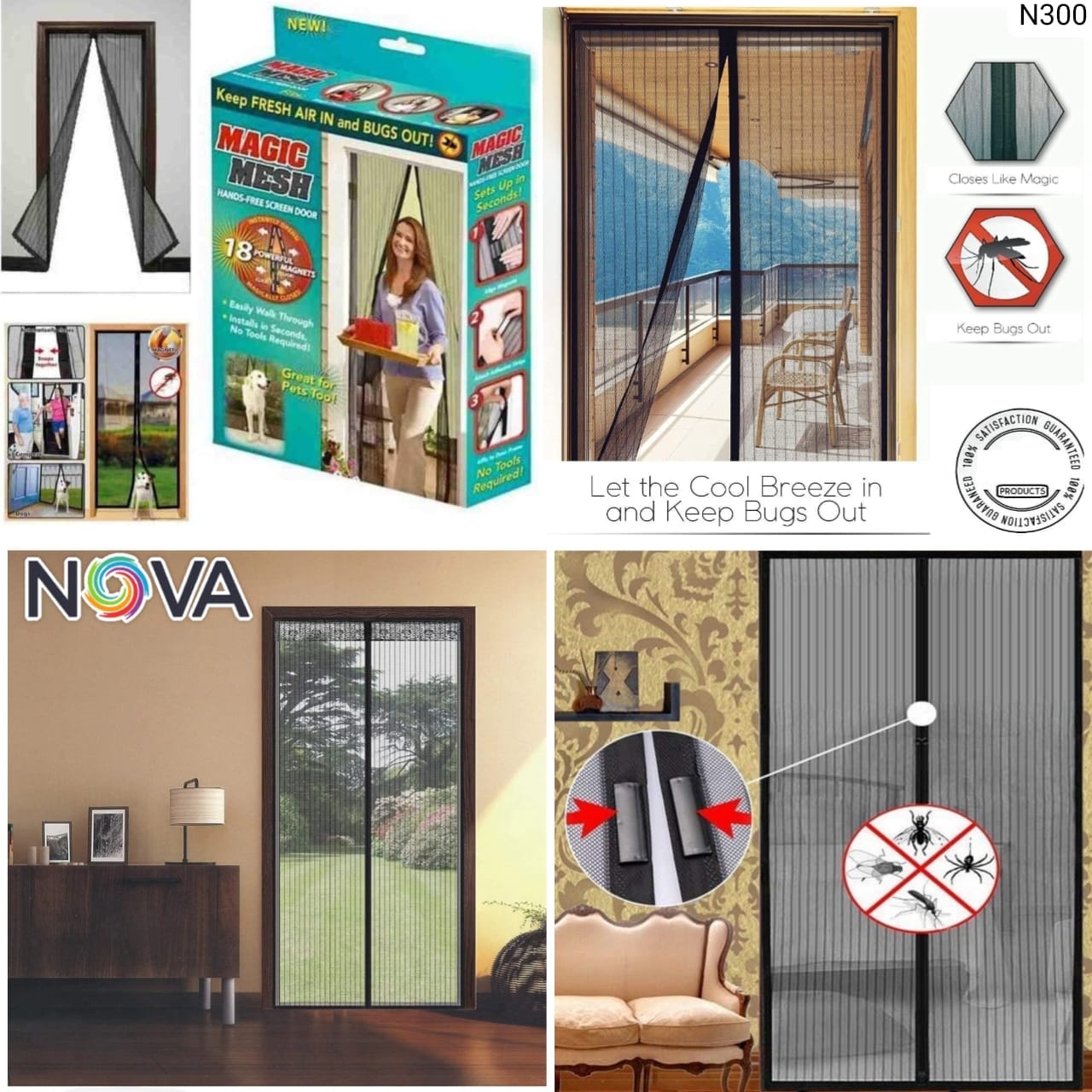 Hand Free Magic Mesh Anti-Mosquito Screen Door Curtain - image 3