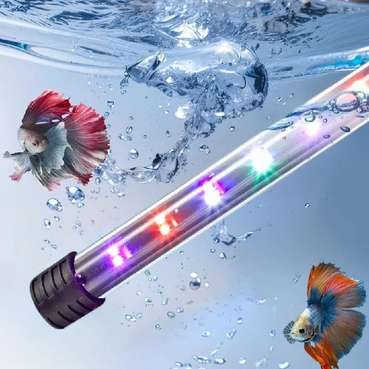 LED Aquarium Submersible Light T4-20LED In Multiple Selective Color - image 1