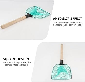Fishing Net With Wooden Handle Large For Aquarium And Pond - image 2