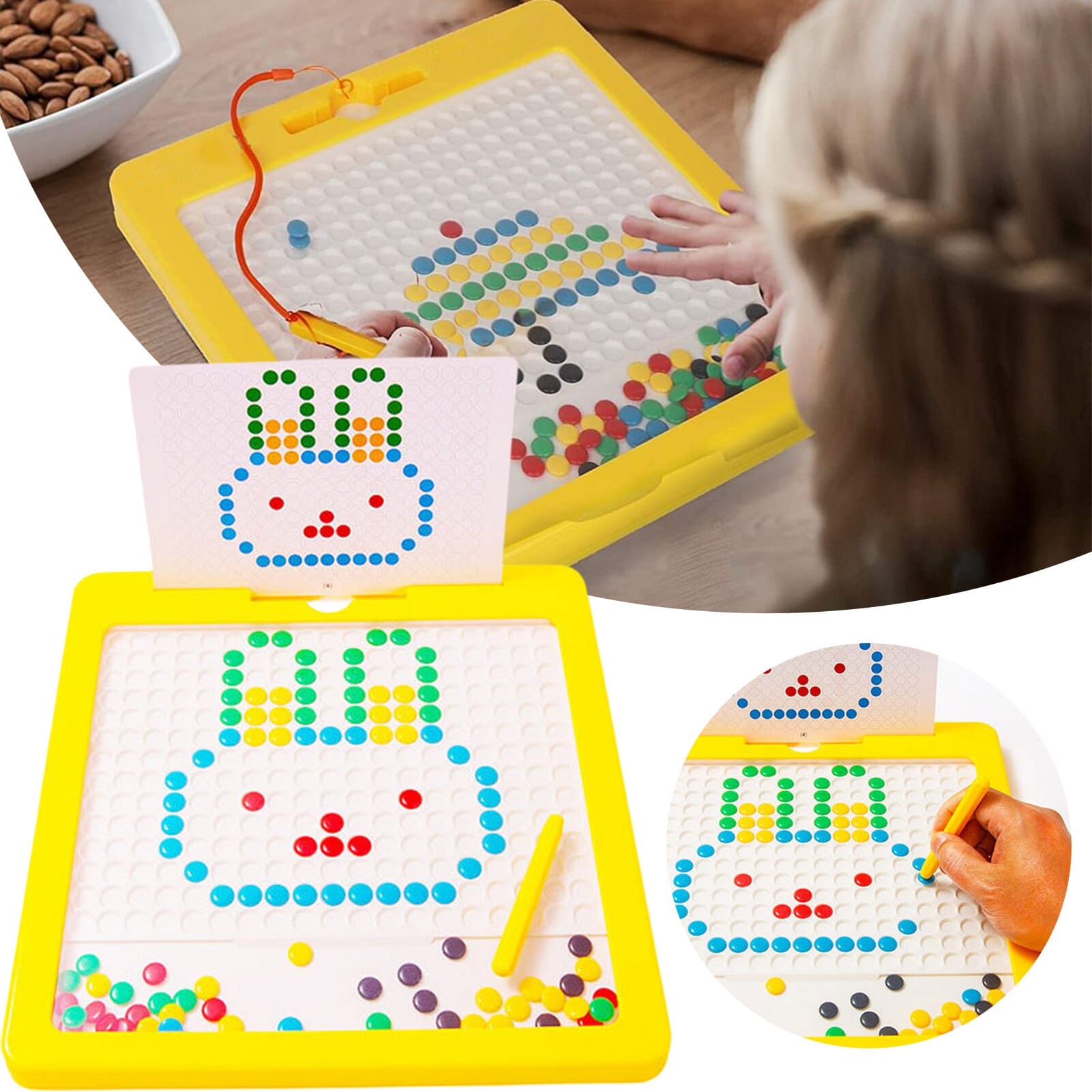 Magnetic Drawing Pad For Kids Writing Painting Sketch Preschool - image 3