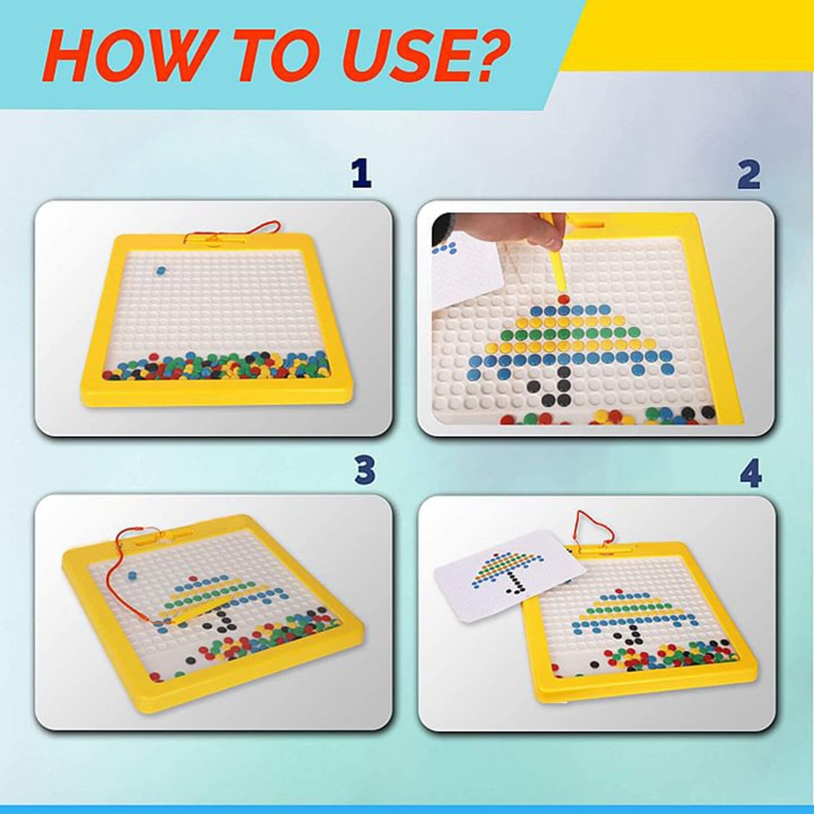 Magnetic Drawing Pad For Kids Writing Painting Sketch Preschool - image 4