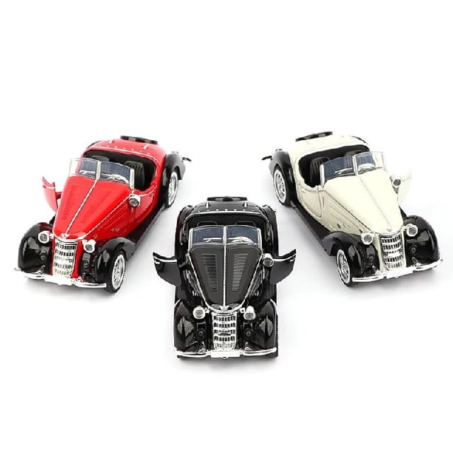 1:32 Vehicle Model Super Classic Pull Back Toy Car Education Collection Open Door Car Model Gift Gift Car - image 1