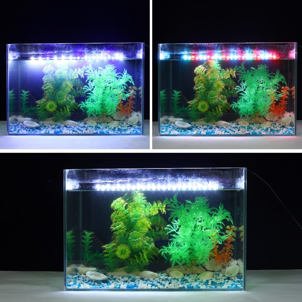 High Brightness Planted Aquarium Fish Tank Switchable White Red Green Blue Multi Colour LED Light L-30 | 8W | Suitable For 30-40CM - image 3