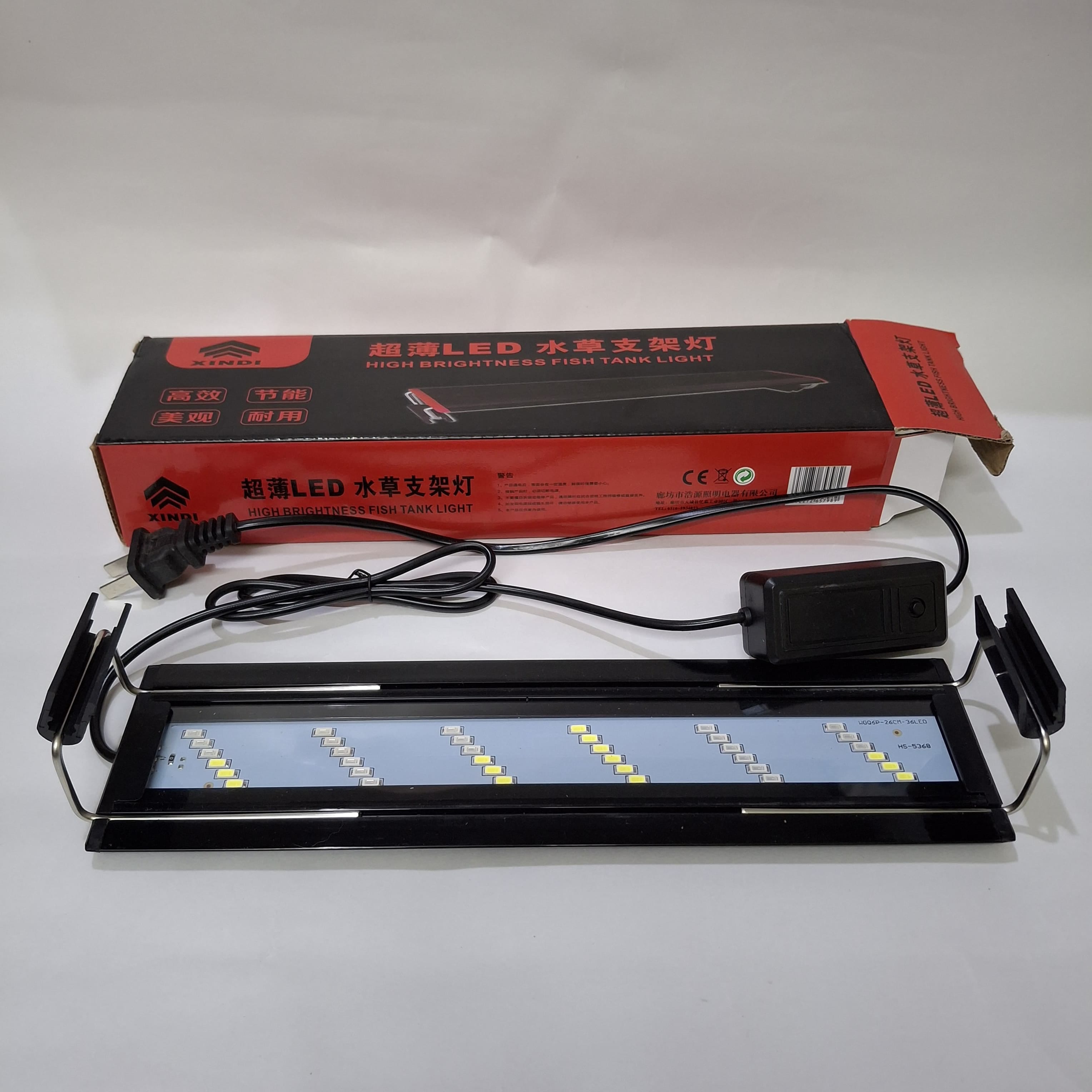High Brightness Planted Aquarium Fish Tank Switchable White Red Green Blue Multi Colour LED Light L-30 | 8W | Suitable For 30-40CM - image 4