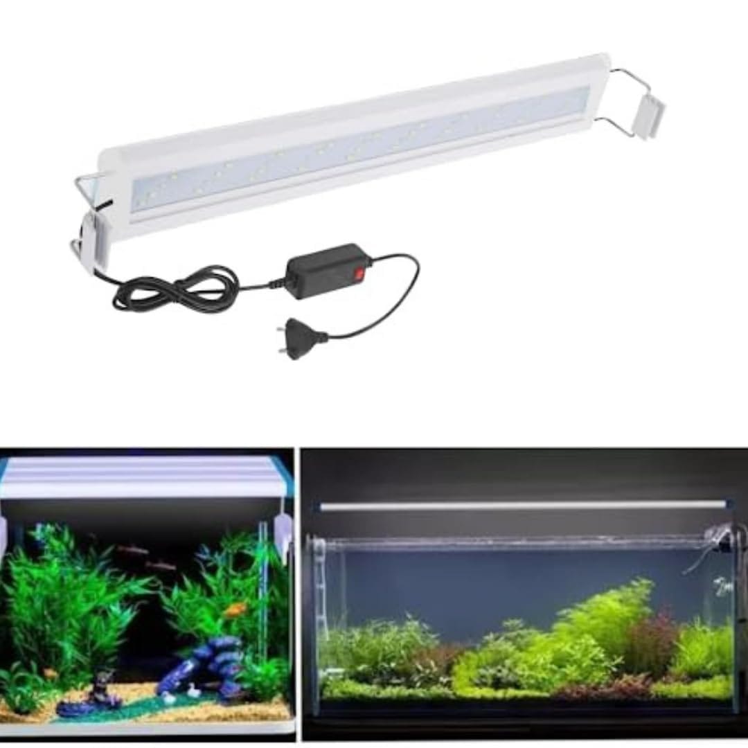 High Brightness Planted Aquarium Fish Tank Switchable White Red Green Blue Multi Colour LED Light L-30 | 8W | Suitable For 30-40CM - image 2