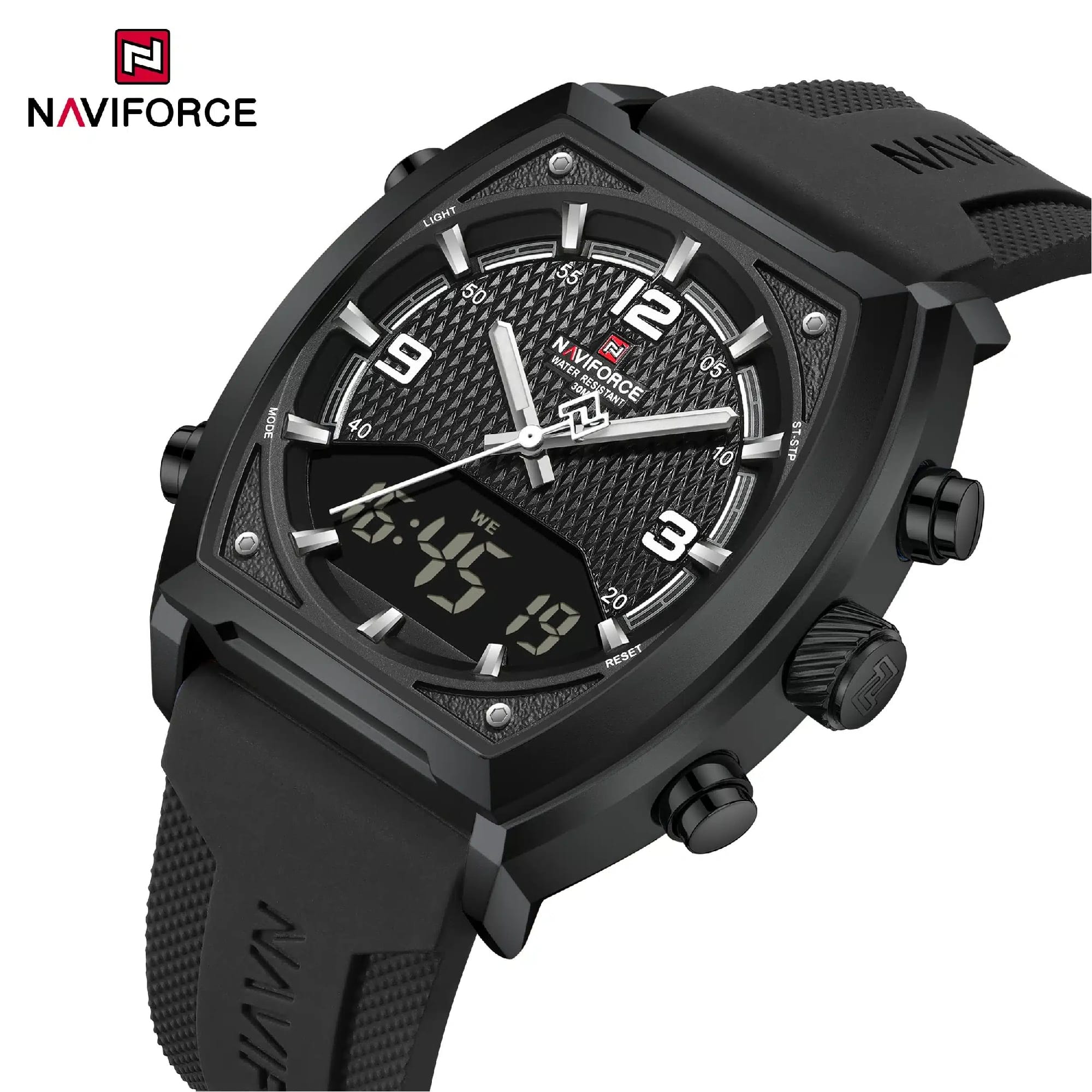 NaviForce NF9242 Black/White: The Ultimate Racing-Inspired Men’S Watch - image 1
