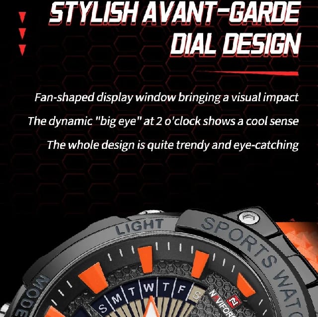 NaviForce Watch NF9219-Orange - image 3
