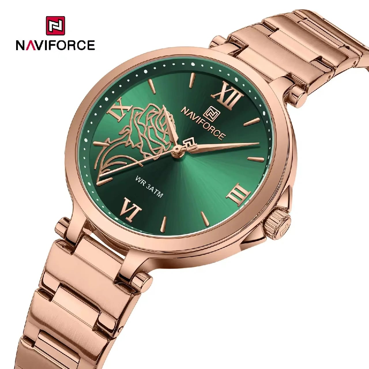 NaviForce Watch NF5060-RoseGold/Green - image 1
