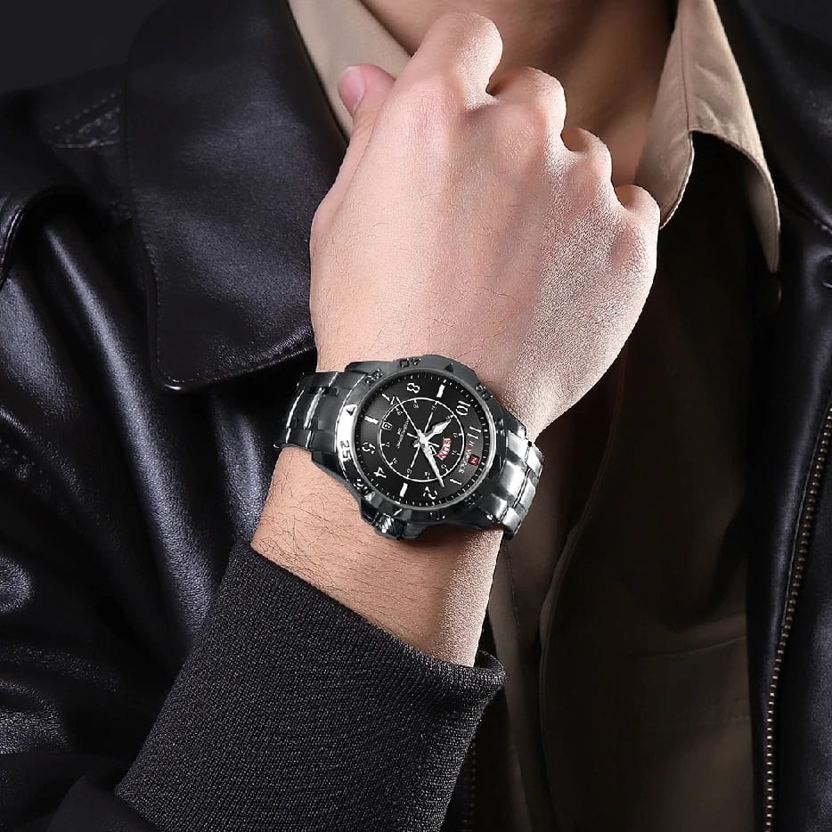 NaviForce Watch NF9204S-Silver/Black - image 2
