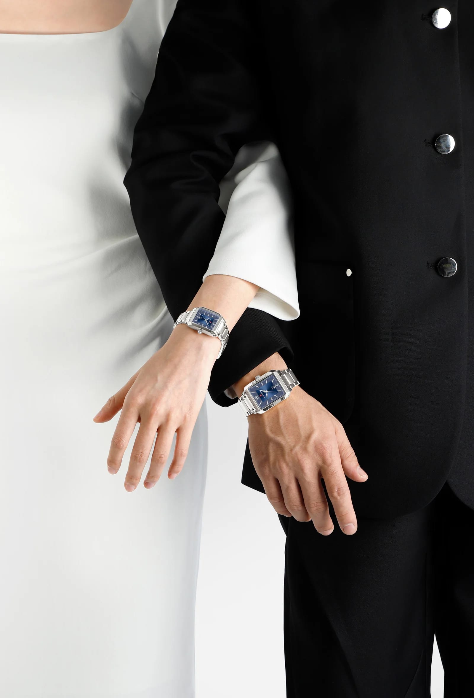 NaviForce NF9251-Silver/Blue Couple Watch - image 2