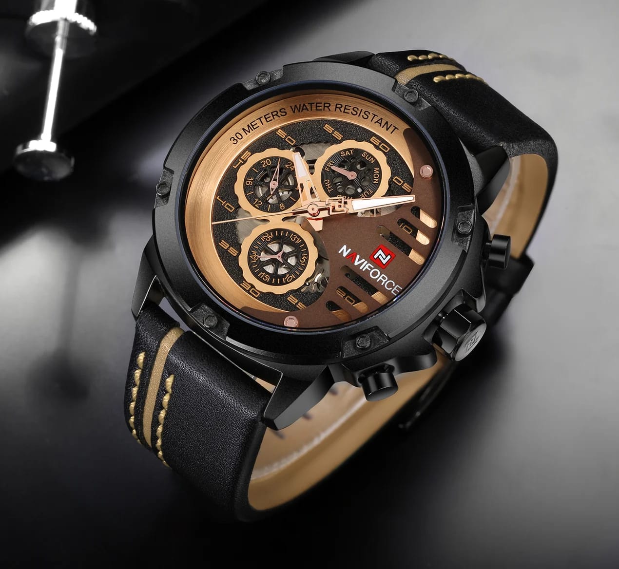 NAVIFORCE Watch NF9110-Black/RoseGold - image 3