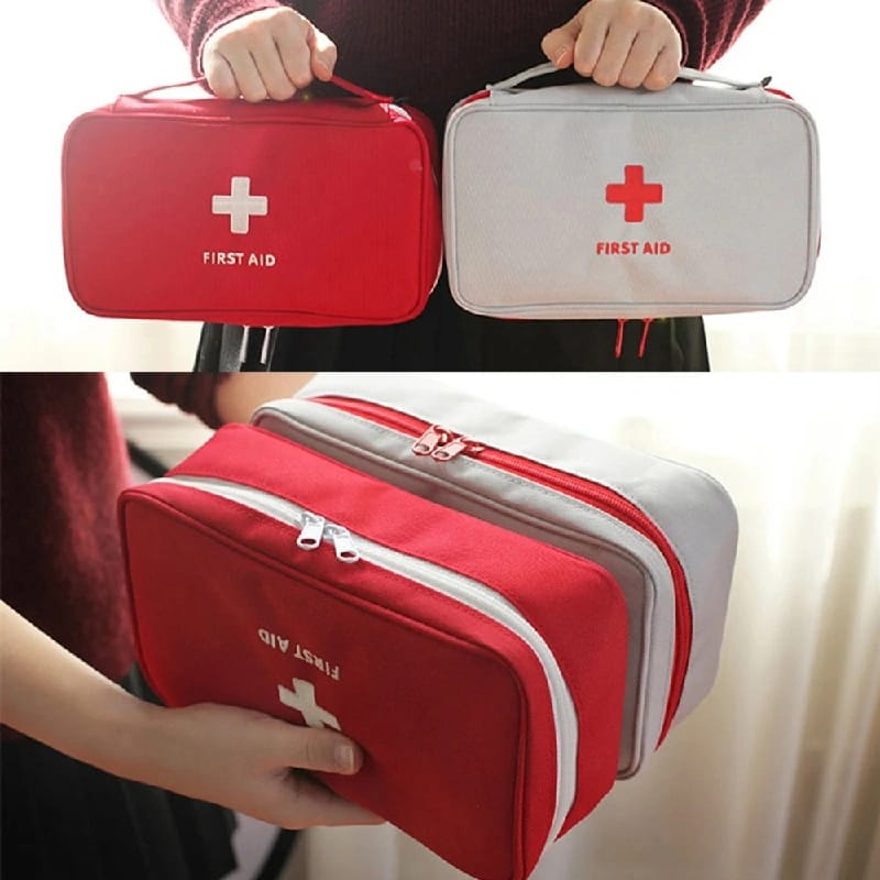 Portable First Aid Kit Organizer Bag – Emergency Medical Storage Case For Travel, Outdoor Camping & Home Safety Protection ( Empty Bag Only) - image 5