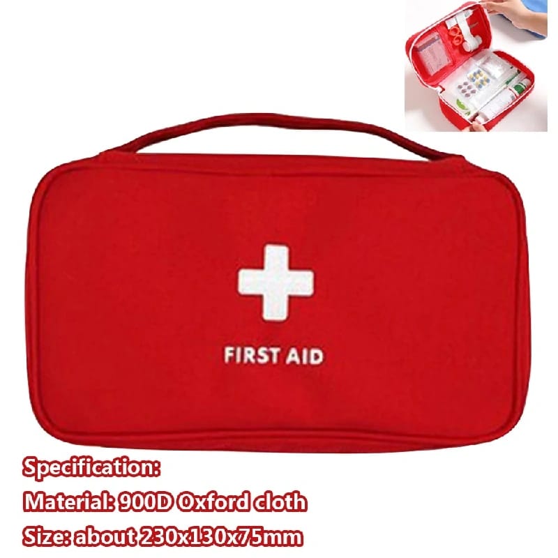 Portable First Aid Kit Organizer Bag – Emergency Medical Storage Case For Travel, Outdoor Camping & Home Safety Protection ( Empty Bag Only) - image 1