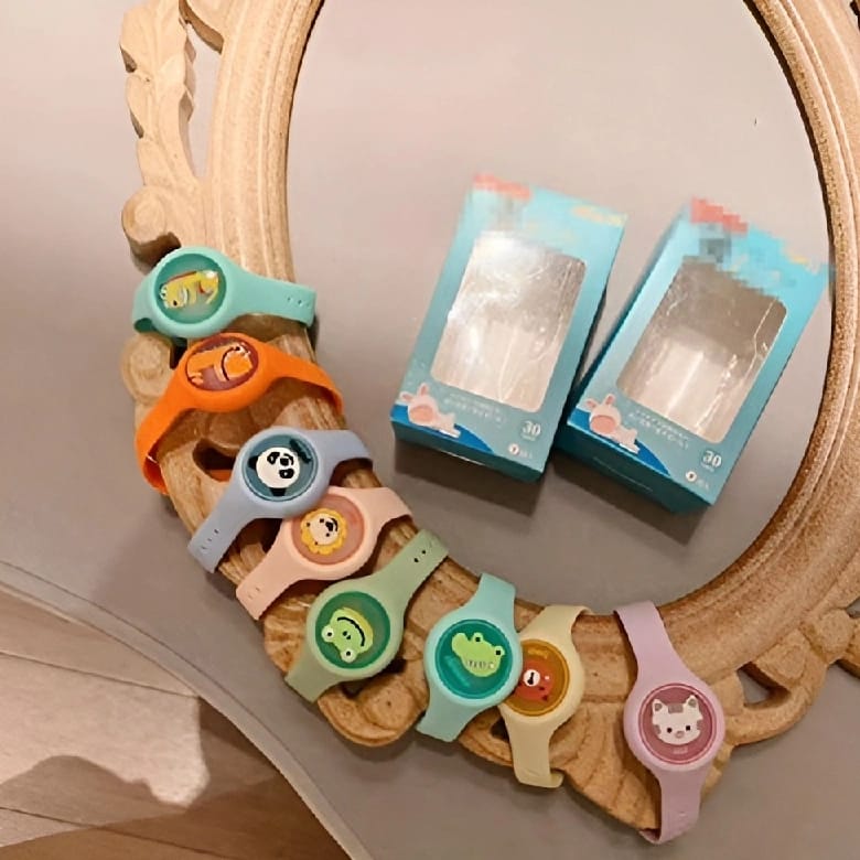 1 Piece Luminous Mosquito Repellent Bracelet Baby Kids Cartoon Plant Anti Mosquito Watch-Watch Strap Color:Others Color - image 1